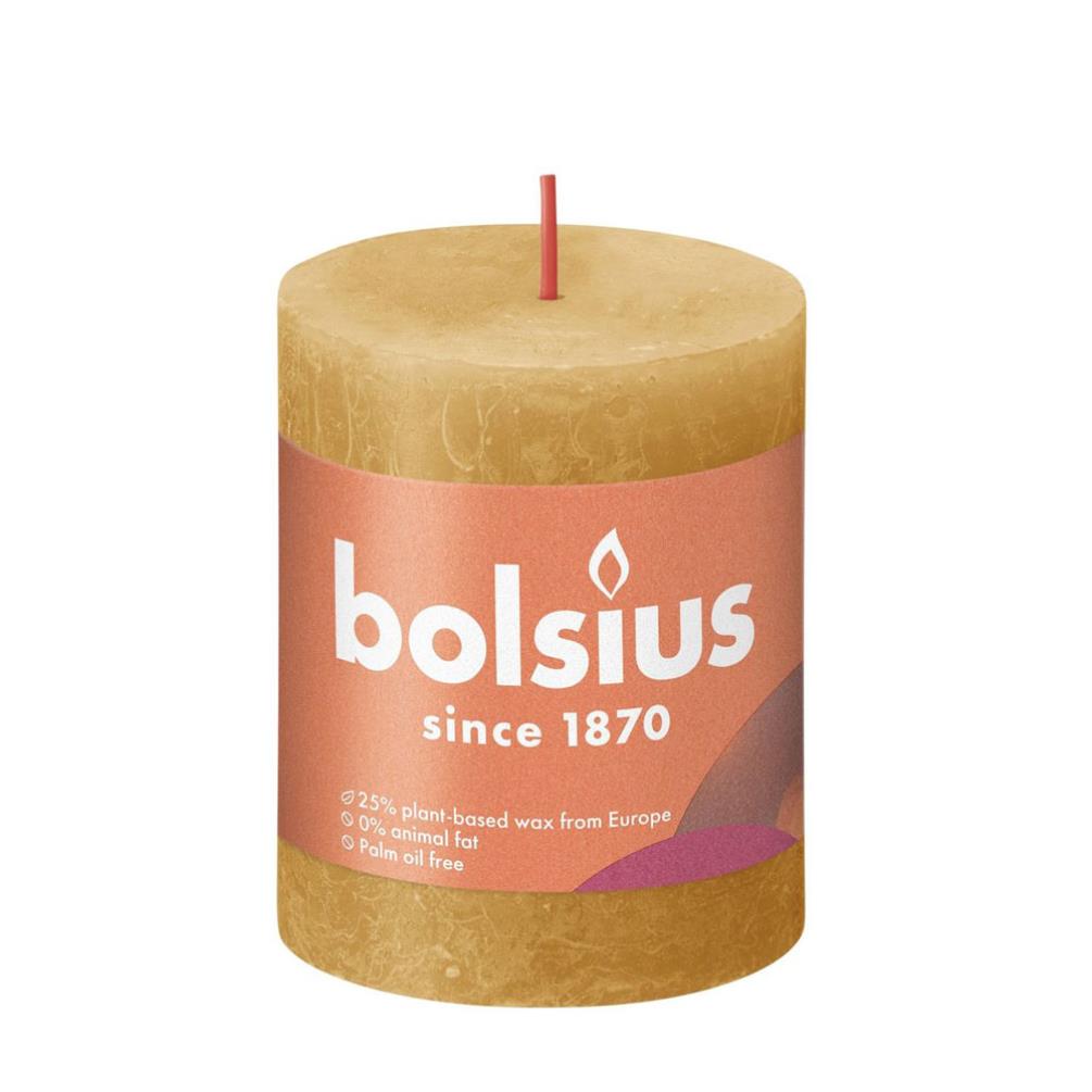 Bolsius Honeycomb Rustic Shine Pillar Candle 8cm x 7cm £4.04